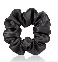 black silk skinny Scrunchies