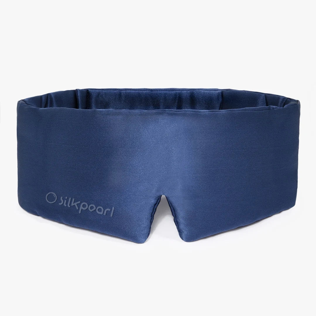 Blue Deep 22 momme mulberry silk sleep mask