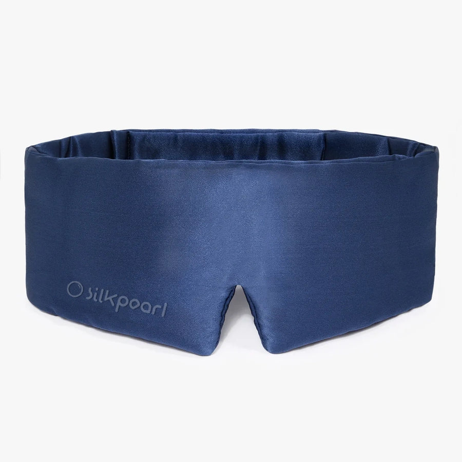 Blue Deep 22 momme mulberry silk sleep mask