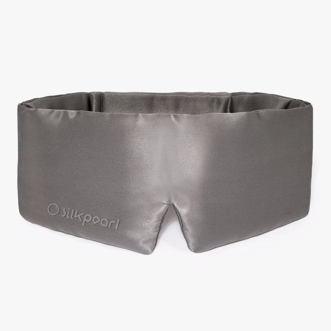 Grey Deep 22 momme mulberry silk sleep mask