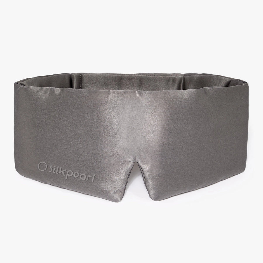 Grey Deep 22 momme mulberry silk sleep mask