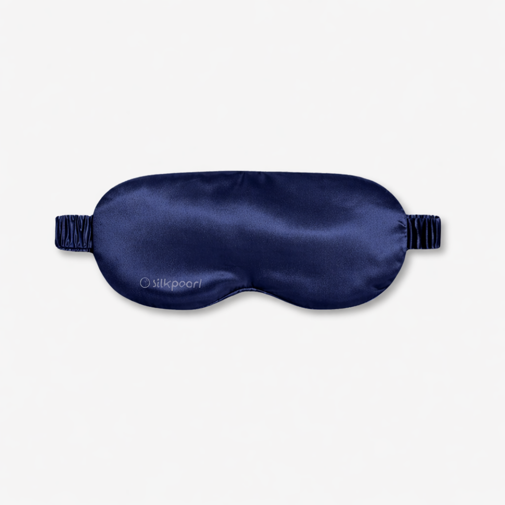 Blue 22 momme mulberry silk sleep mask